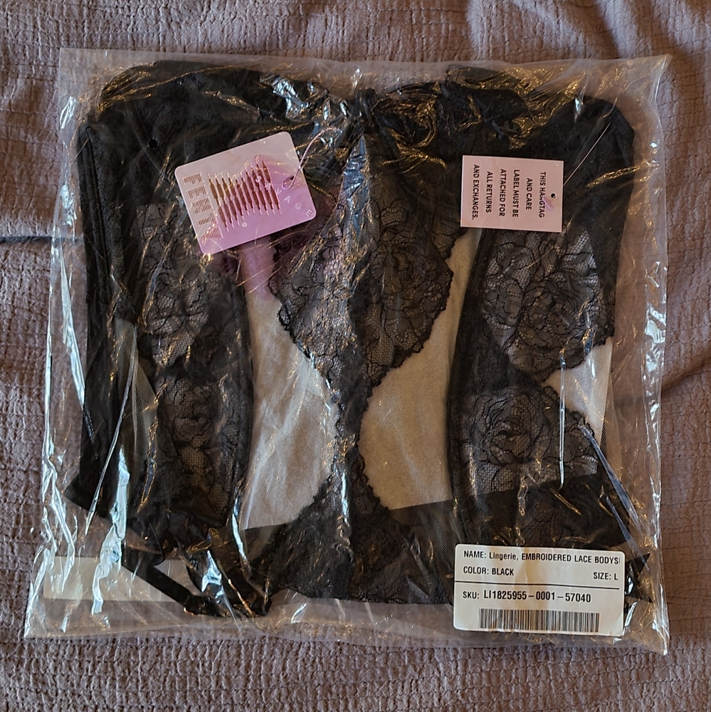 Savage X Fenty Black Bodysuit